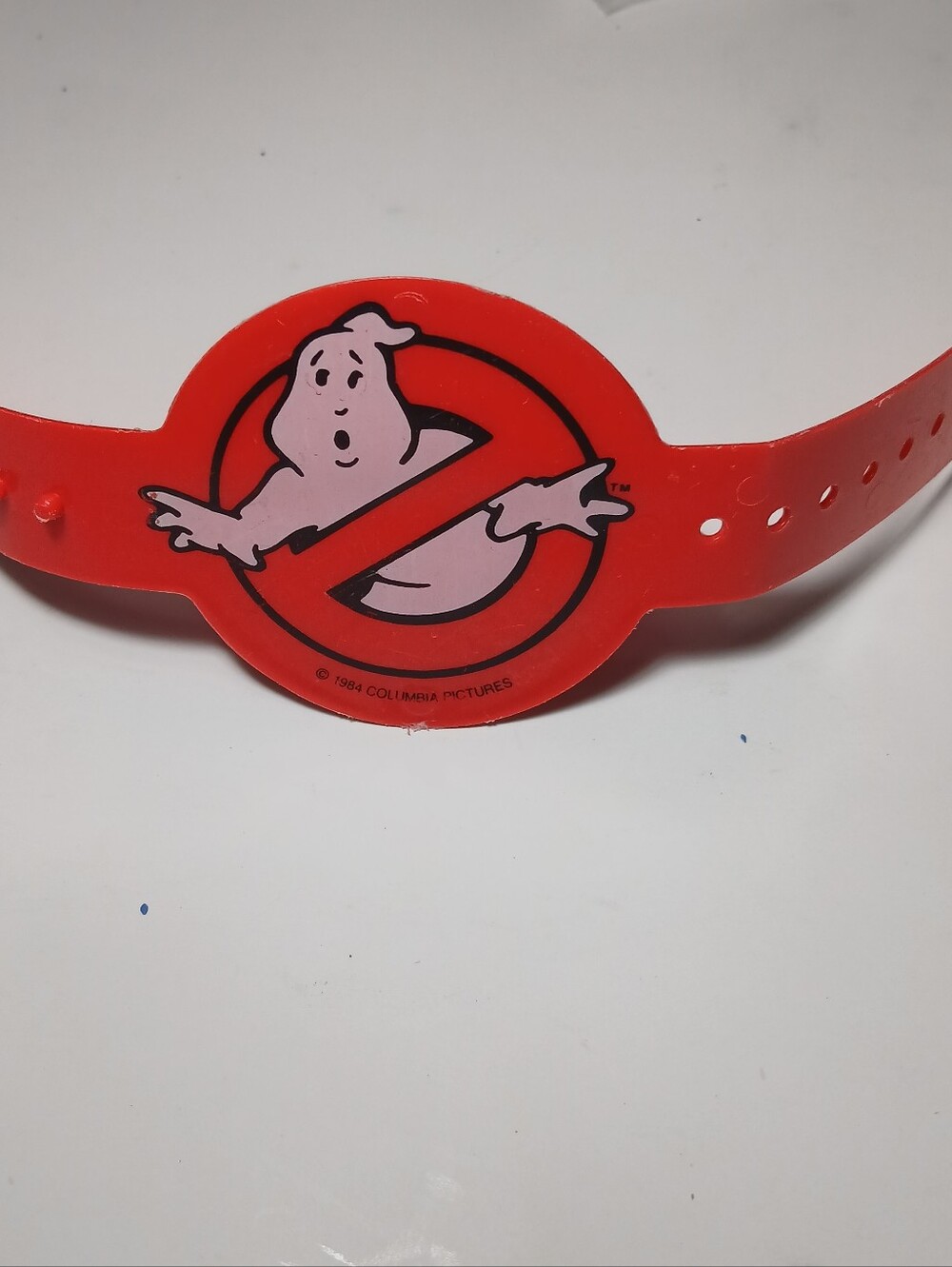 1984 Vintage The Real Ghostbusters Proton Pack Red Arm Band Toy Wristband Kenner